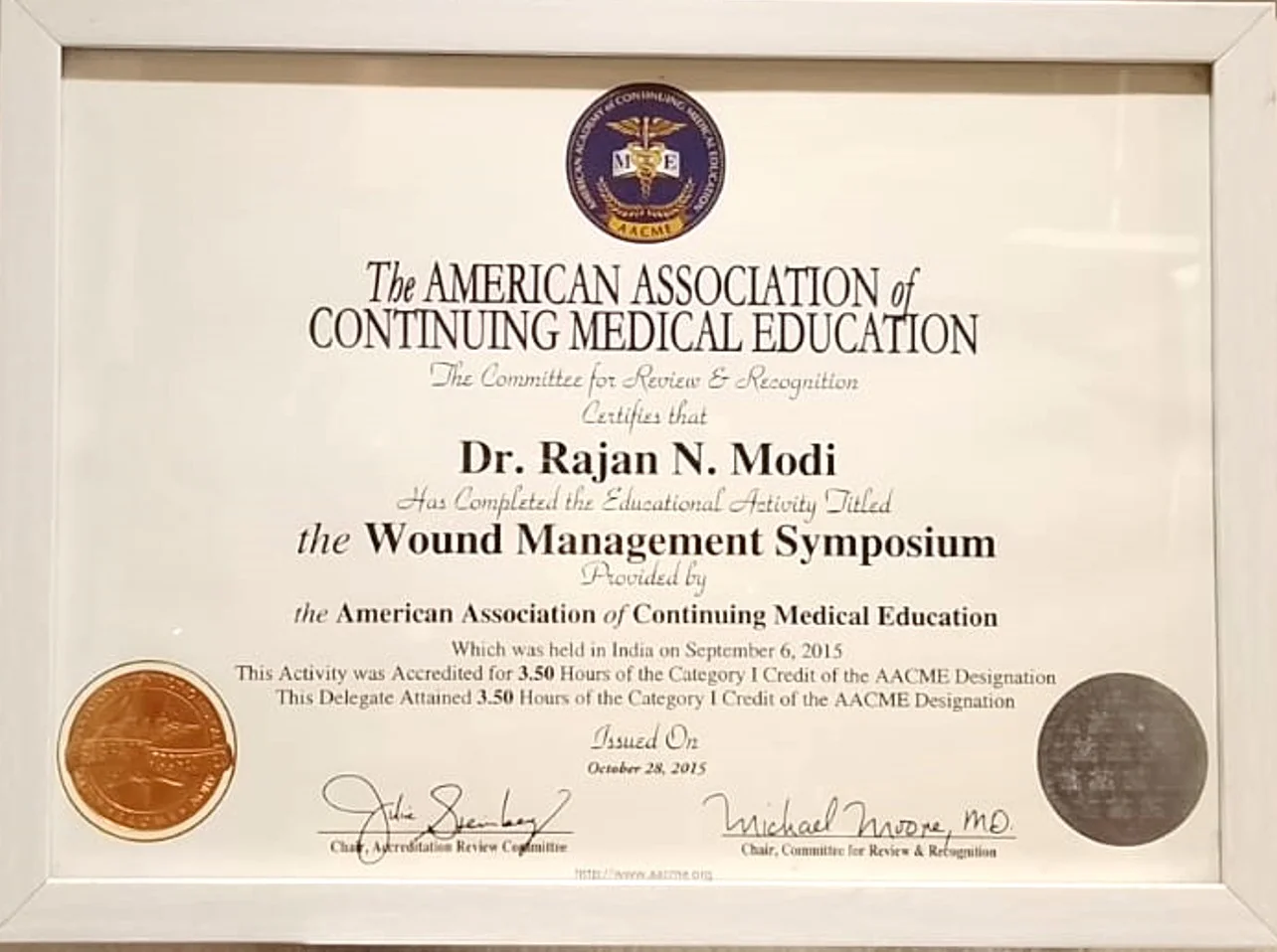 Mumbai Live Endoscopy 2016 Certificate